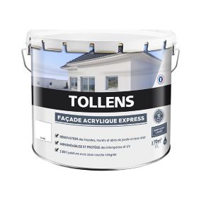 Peinture façade Tollens express blanc 10L
