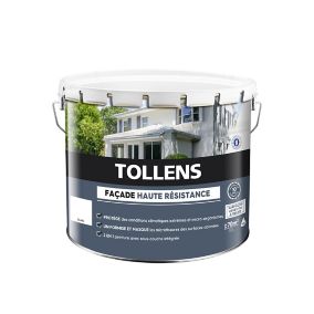 Peinture façade Tollens haute résistance blanc 10L