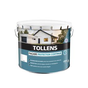 Peinture façade Tollens protection continue blanc 10L