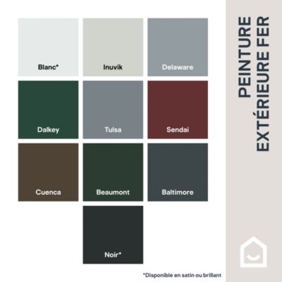 Peinture fer extérieur anti-rouille gris tulsa RAL 7046 satin GoodHome 0.5 L