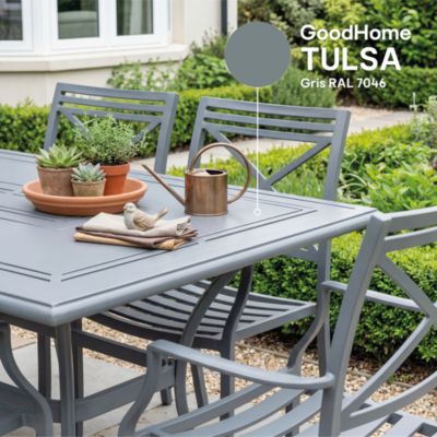 Peinture fer extérieur anti-rouille gris tulsa RAL 7046 satin GoodHome 0.5 L
