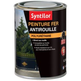 Peinture fer Syntilor Ultra Protect noir brillant 0,25L
