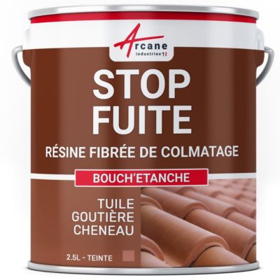Peinture fibrée de colmatage réparation tuile gouttière - BOUCHETANCHE Tuile - 2.5 L - ARCANE INDUSTRIES