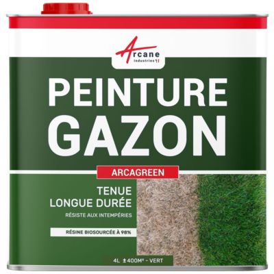 Peinture Gazon, Pelouse, Végétation : ARCAGREEN Vert - 4 L - ARCANE INDUSTRIES