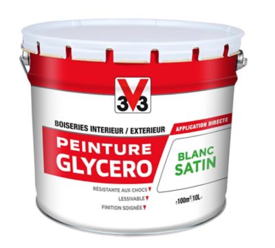 Peinture Glycero V33 boiseries satin blanc 10L — free download