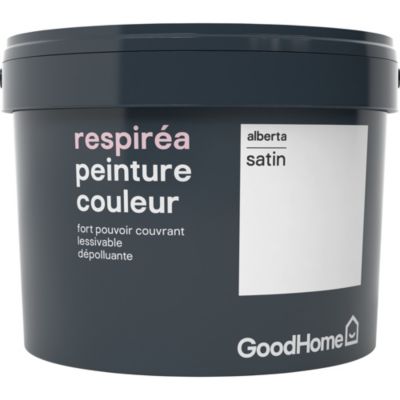 Peinture GoodHome Respiréa blanc Alberta satin 2,5L