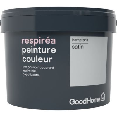 Peinture GoodHome Respiréa gris Hamptons satin 2,5L