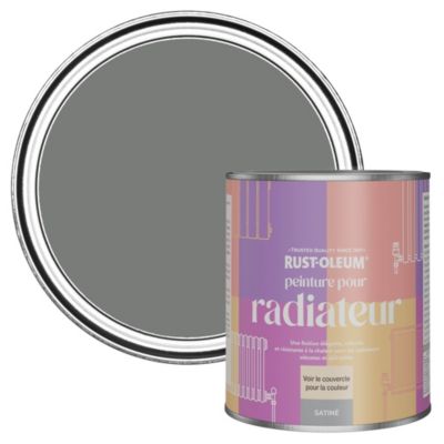 Peinture Grise pour Radiateur, Finition Satinée - RUST-OLEUM - Gris Ombre 750ml