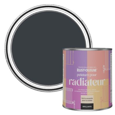Peinture Grise Résistante à la chaleur pour Radiateur, Finition Brillante  - RUST-OLEUM - Anthracite (RAL 7016) 750ml