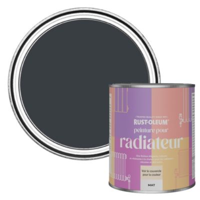 Peinture Grise Résistante à la chaleur pour Radiateur, Finition Mate - RUST-OLEUM - Anthracite (RAL 7016) 750ml