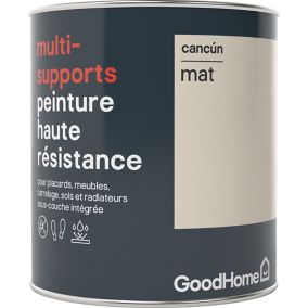 Peinture haute résistance multi-supports GoodHome beige Cancún mat 0,75L