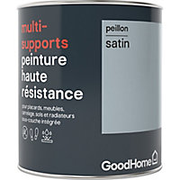 Peinture haute résistance multi-supports GoodHome bleu Peillon satin 0,75L