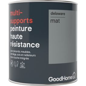 Peinture haute résistance multi-supports GoodHome gris Delaware mat 0,75L