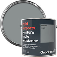 Peinture haute résistance multi-supports GoodHome gris Delaware mat 2L