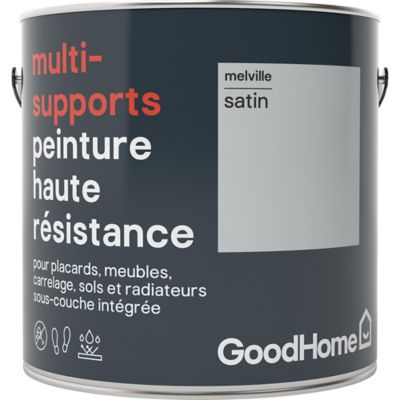 Peinture Haute Resistance Multi Supports Goodhome Gris Melville Satin 2l Castorama