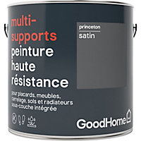 Peinture haute résistance multi-supports GoodHome gris Princeton satin 2L