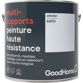 Peinture haute résistance multi-supports GoodHome gris Whistler satin 2L