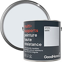 Peinture haute résistance multi-supports GoodHome gris Whistler satin 2L