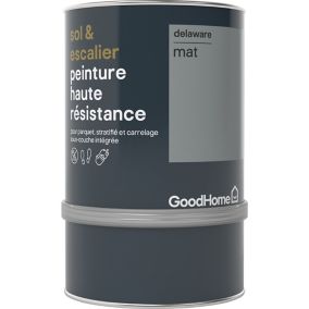 Peinture haute résistance sol et escalier GoodHome gris Delaware mat 0,75L