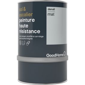Peinture haute résistance sol et escalier GoodHome gris Denali mat 0,75L
