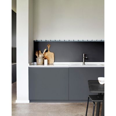 Peinture haute résistance Crème de couleur cuisine et bain Dulux Valentine gris anthracite satin 0,75L