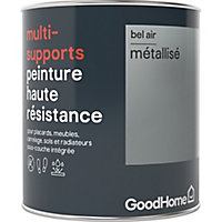 Peinture haute résistance multi-supports GoodHome argent Bel Air métallisé 0,75L