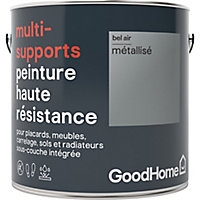 Peinture haute résistance multi-supports GoodHome argent Bel Air métallisé 2L