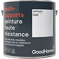 Peinture haute résistance multi-supports GoodHome blanc North Pole mat 2L