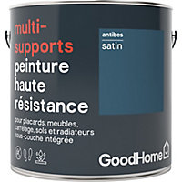 Peinture haute résistance multi-supports GoodHome bleu Antibes satin 2L