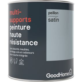 Peinture haute résistance multi-supports GoodHome bleu Peillon satin 0,75L