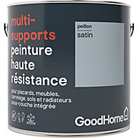Peinture haute résistance multi-supports GoodHome bleu Peillon satin 2L