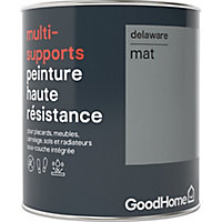 Peinture haute résistance multi-supports GoodHome gris Delaware mat 0,75L