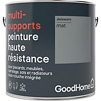 Peinture haute résistance multi-supports GoodHome gris Delaware mat 2L