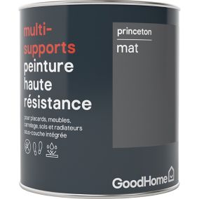 Peinture haute résistance multi-supports GoodHome gris Princeton mat 0,75L