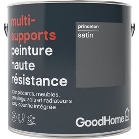 Peinture haute résistance multi-supports GoodHome gris Princeton satin 2L