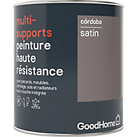 Peinture haute résistance multi-supports GoodHome marron Córdoba satin 0,75L