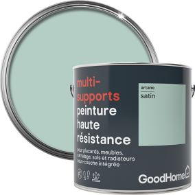 Peinture haute résistance multi-supports GoodHome vert Artane satin 2L