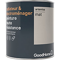Peinture haute résistance radiateur et électroménager GoodHome beige Artemisa mat 0,75L