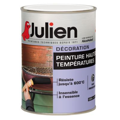 Peinture haute température 600°C Julien noir 0,25L Castorama
