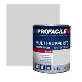 Peinture intérieure multi-supports, satin, murs, plafonds, boiseries, radiateurs, sans odeur, plusieurs teintes PROFACILE-0.5 litr