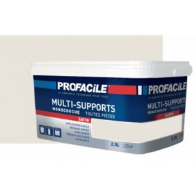 Peinture intérieure multi-supports, satin, murs, plafonds, boiseries, radiateurs, sans odeur, plusieurs teintes PROFACILE-2.5 litr