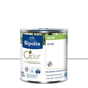 Peinture intérieure Ripolin O'Pur blanc satin 0,5L