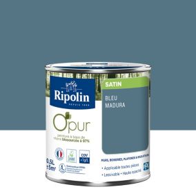 Peinture intérieure Ripolin O'Pur bleu madura satin 0,5L
