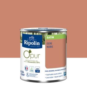 Peinture intérieure Ripolin O'Pur ocre nubie satin 0,5L