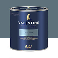 Peinture intérieure couleur mur et plafond Valentine mat velouté bleu divin 0,5L