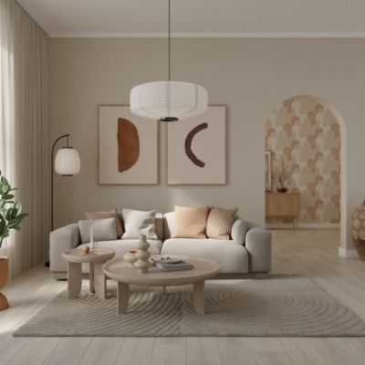 Peinture intérieure couleur murs et boiseries GoodHome San Jose beige satin 750ml main image 1