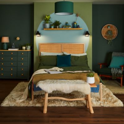 Peinture intérieure couleur murs, boiseries et radiateurs GoodHome mat gran via Jaune 2.5L