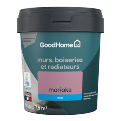 Peinture intérieure couleur murs, boiseries et radiateurs GoodHome mat morioka violet 750ml