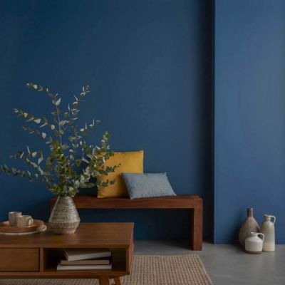 Peinture intérieure couleur murs, boiseries et radiateurs GoodHome mat valbonne bleu 2.5L