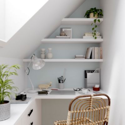 Peinture intérieure couleur murs, boiseries et radiateurs GoodHome Melville satin gris 2,5L